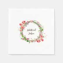 élégant personnalisé couple/single nom floral