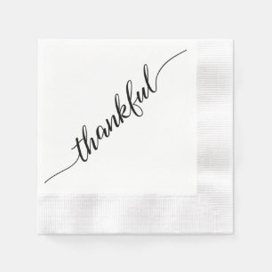 Serviette En Papier Elégant Réflexion Calligraphie de script de Than