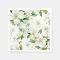 Elégante aquarelle Jasmine Flowers