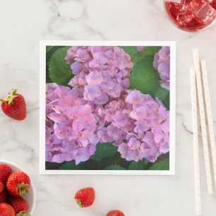 Serviette En Papier Élégante et rustique Hortensia Hydrangea macrophyl