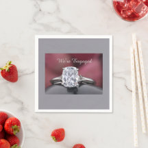 Élégante fête de fiançailles avec bague de diamant