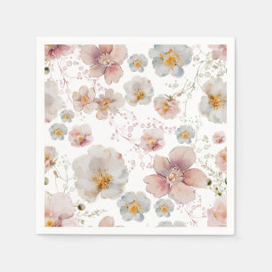Serviette En Papier Elégante Fête des mariées rose bleu foncé