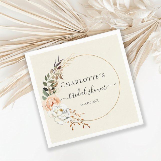 Serviette En Papier Élégante fleur d'Eucalyptus (Créateur téléchargé)