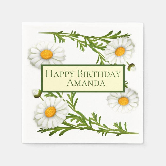 Serviette En Papier Élégantes salaisons coupées (Devant)