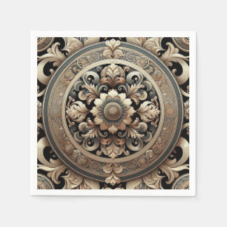 Serviette En Papier Eleganza Moderna Fancy Motif baroque