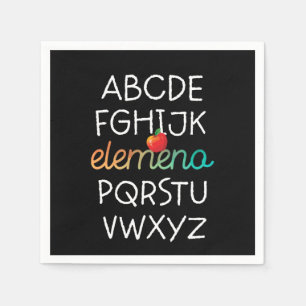 Serviette En Papier Elemeno Alphabet Préscolaire Maternelle - École