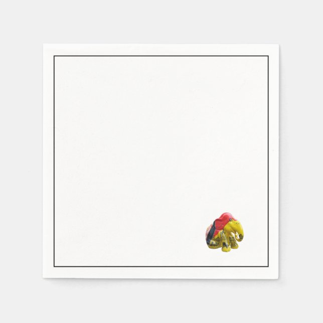 Serviette En Papier Eléphant (Devant)