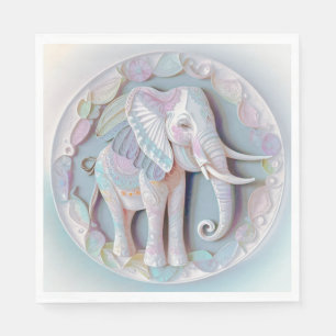 Serviette En Papier Eléphant bébé