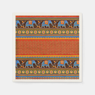 Serviette En Papier Éléphants lumineux