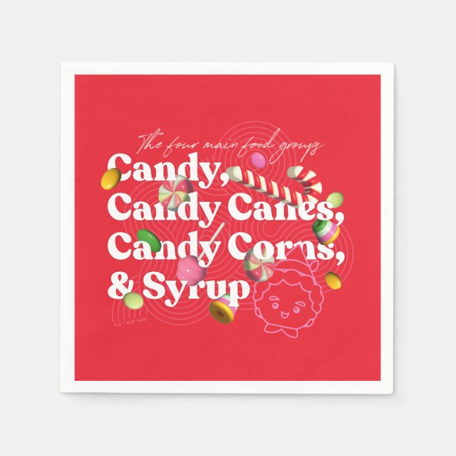 Serviette En Papier Elf the Movie | Les Quatre Principaux Groupes Alim (Devant)