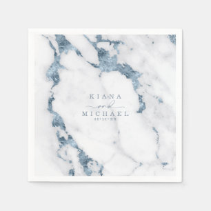 Serviette En Papier Elizabeth Fair Dusty Blue ID816