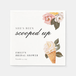 Serviette En Papier Elle a été ramassée Baby Shower