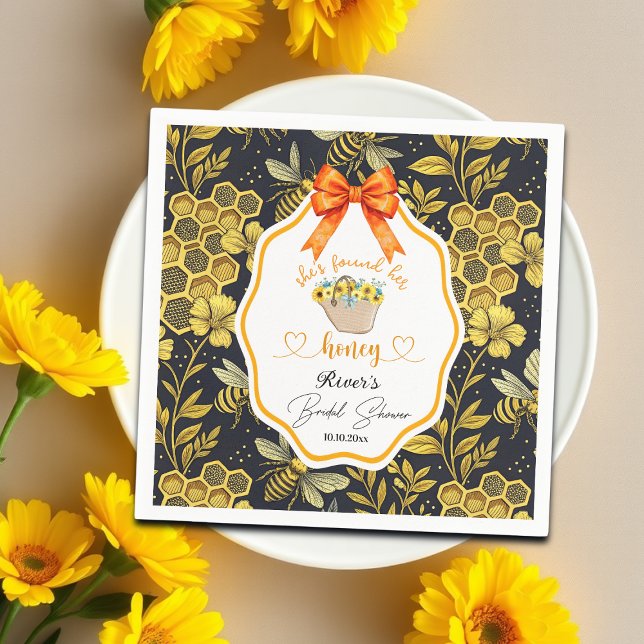 Serviette En Papier Elle a trouvé sa Baby Shower de mariage  (Créateur téléchargé)