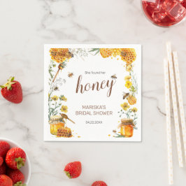 Serviette En Papier Elle a trouvé sa douche nuptiale Honey