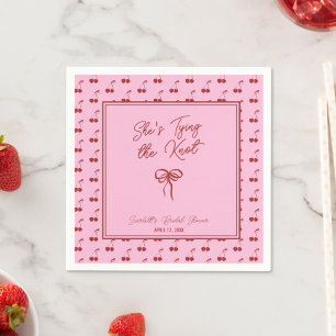 Serviette En Papier Elle Attache le Nœud Cocktail de la Soirée de Réce