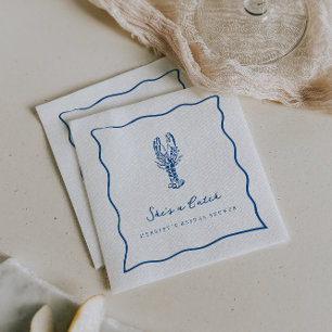 Serviette En Papier Elle est un Poisson d'Avril Réception de Mariage