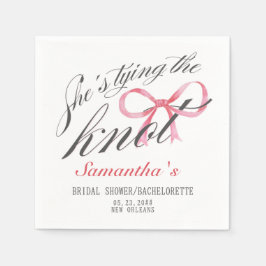 Serviette En Papier Elle noue la Fête des mariées de coquette de la bo
