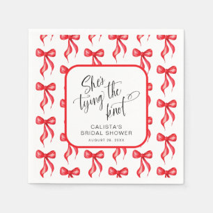 Serviette En Papier Elle noue la Fête des mariées personnalisée