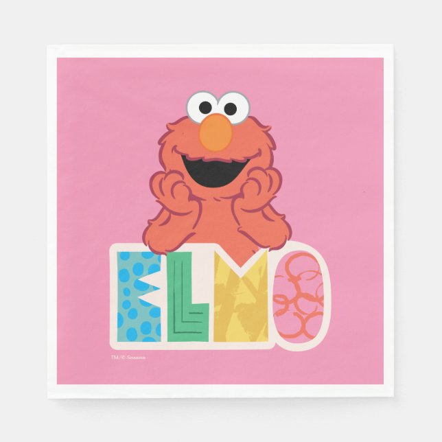 Serviette En Papier Elmo Cute & Fun (Devant)