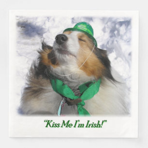Serviette En Papier Embrasse-moi, je suis irlandais !