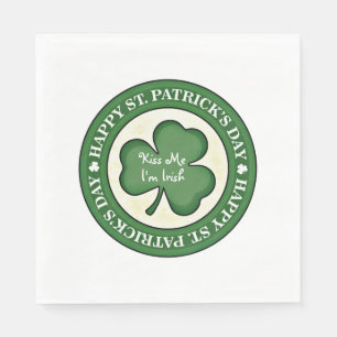 Serviette En Papier Embrasse-moi Je suis Irlandais Papier serviettes
