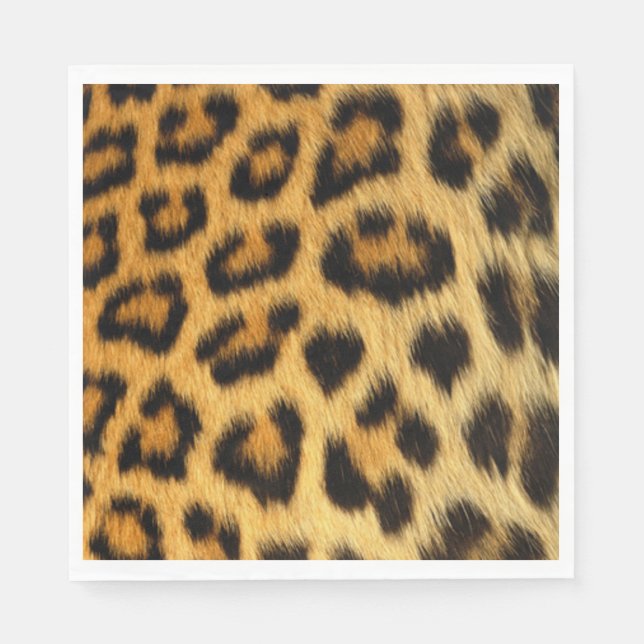 Serviette En Papier Empreinte de léopard (Devant)
