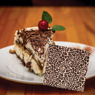 Serviette En Papier Empreinte de léopard Party Papier Dîner serviettes