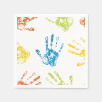 Empreinte de peinture à doigt pour enfant