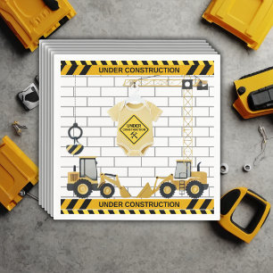 Serviette En Papier En construction Baby shower de vêtements pour bébé