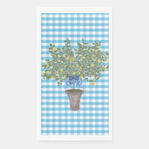 Serviette En Papier en vichy citron citron