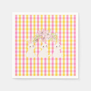 Serviette En Papier En vichy du printemps