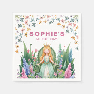Serviette En Papier Enchanted Woodland Fairy Princess Anniversaire