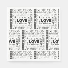 Serviette En Papier Encourager Word Collage Party