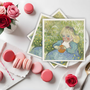 Serviette En Papier Enfant avec orange, Vincent Van Gogh