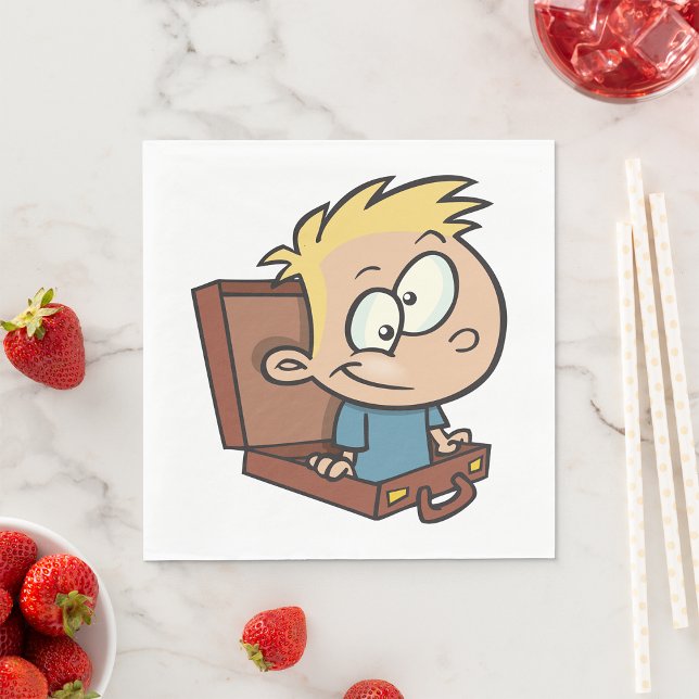 Serviette En Papier Enfant En Papier Valise (Créateur téléchargé)