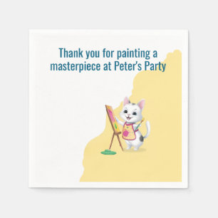 Serviette En Papier Enfants art party enfants peinture fêtes