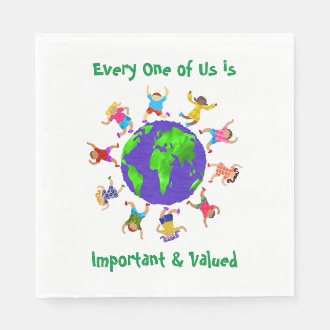 Serviette En Papier Enfants importants et valorisés (Devant)