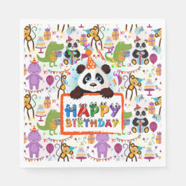 Serviette En Papier Enfants Joyeux anniversaire