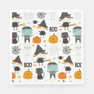 Serviette En Papier Enfants mignons Halloween fête d'anniversaire