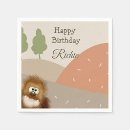 Serviette En Papier Enfants Nature Big Foot / Sasquatatard Anniversair