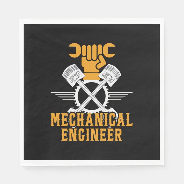 Serviette En Papier Engineer Mechanical Engineer (Devant)