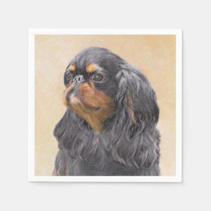 Serviette En Papier English Toy Spaniel Peinture Animal Art original