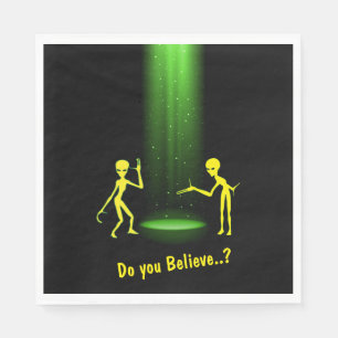 Serviette En Papier Enlèvement par des Aliens d'OVNI 👽 Y Croyez-Vous?