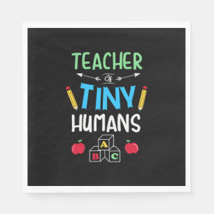 Serviette En Papier Enseignant Cadeau enseignant minuscules humains