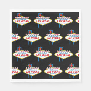 Serviette En Papier Enseigne de bienvenue à Las Vegas