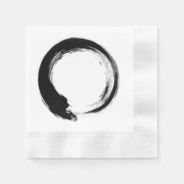 Serviette En Papier Enso Zen Circle (Devant)