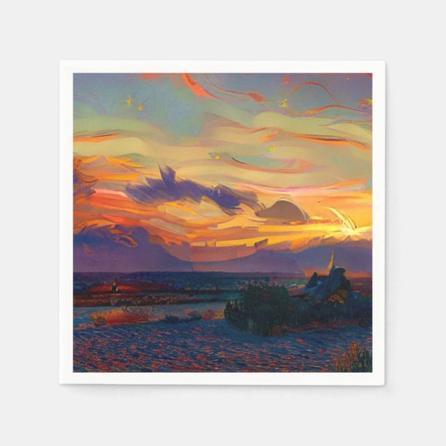 SERVIETTE EN PAPIER ENSOLEIL (Devant)