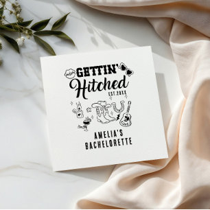 Serviette En Papier Enterrement de vie de jeune fille à Nashville “On 