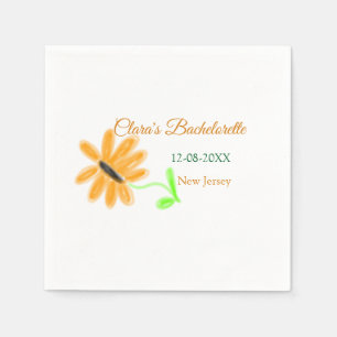 Serviette En Papier Enterrement de vie de jeune fille ajoutez nom date