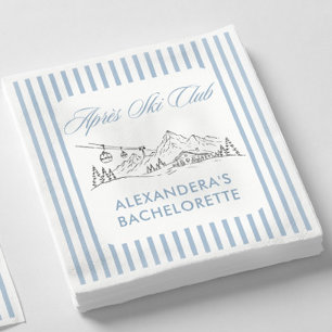 Serviette En Papier Enterrement de vie de jeune fille après-ski d'hive